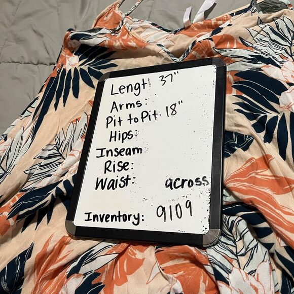 Goa Beachwear by Japna Womens Floral Tropical Maxi dress Size L Beach Cruise - Picture 9 of 9